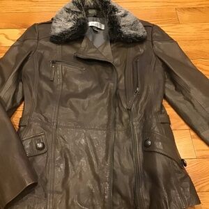 Women leather jacket